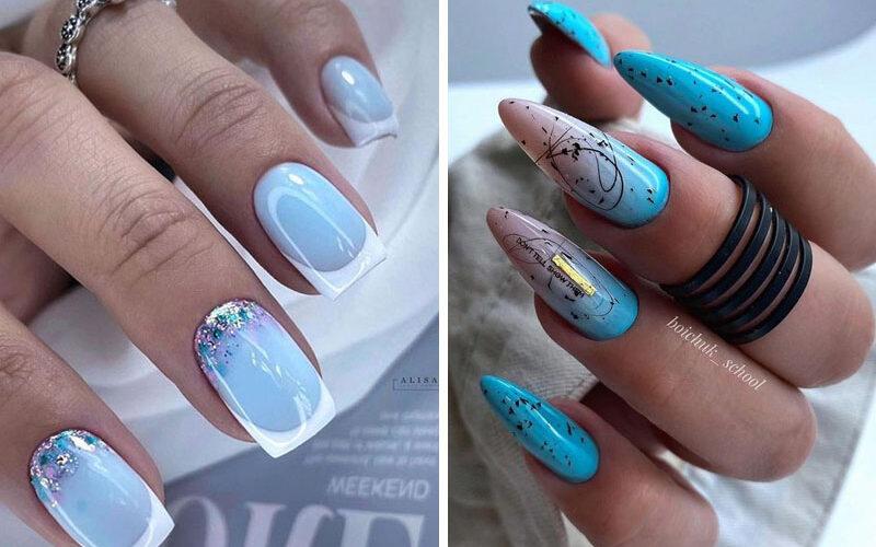 Błękitne paznokcie