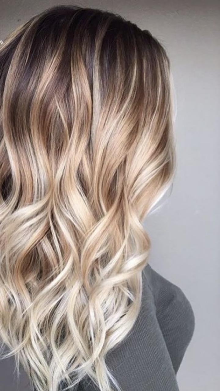 Ombre blond na włosach