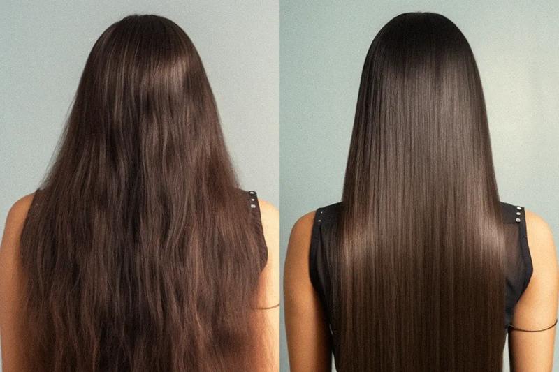 Praktyczne porady, jak zmniejszyć objętość włosów i uzyskać efekt gładkości